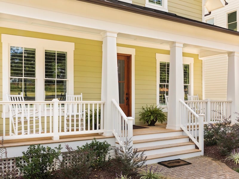 10 Ways To Spruce Up Your Front Porch For Fall - Refinish Wood Porch