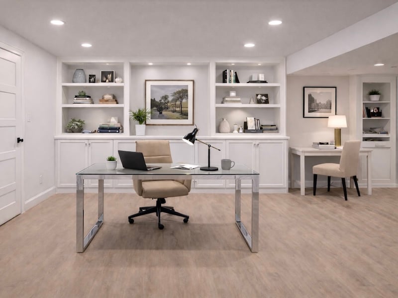 14 Tips For Remodeling Your Basement - Dedicated Home Office - 2