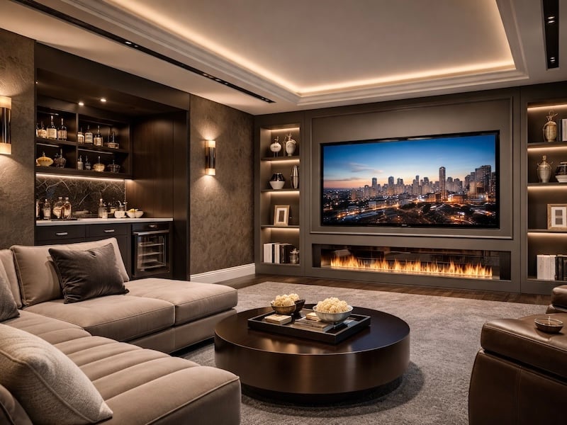 14 Tips For Remodeling Your Basement - Media Room
