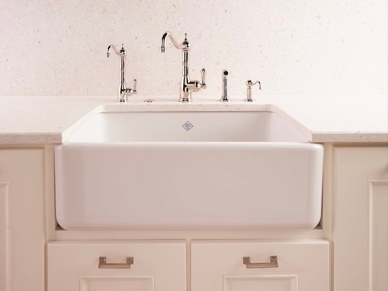 6 Most Popular Sink Styles To Consider For Your New Kitchen - Apron Front Porcelain - 1