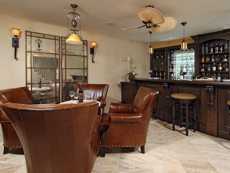 9 Home Bar Design Ideas For Your Custom Home Or Remodel - Classic Lounge