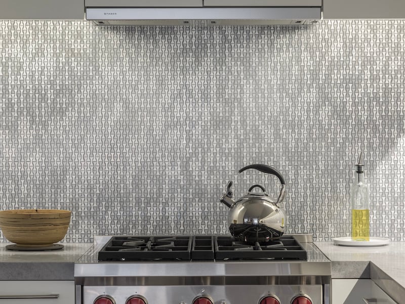 Architessa Mosaic Artistic Tile_Singer Residence_Kitchen_Lena_Bebop White - 4 2