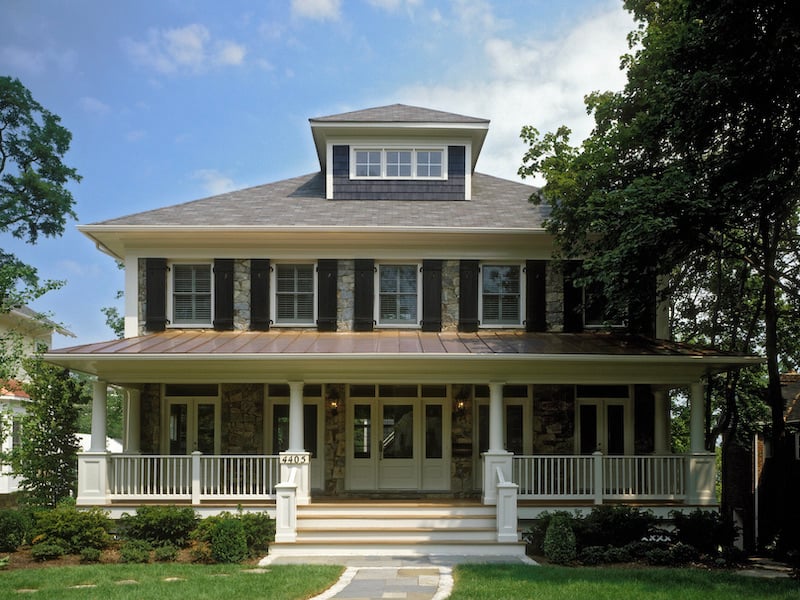 Arts & Crafts Architecture & Home Design - American Foursquare