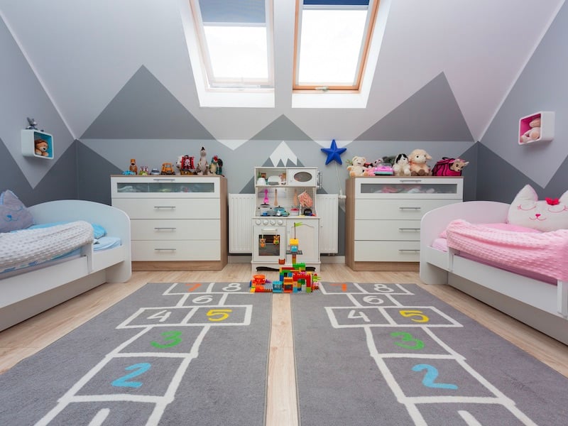 Attic Remodling Ideas - Kids Bedroom