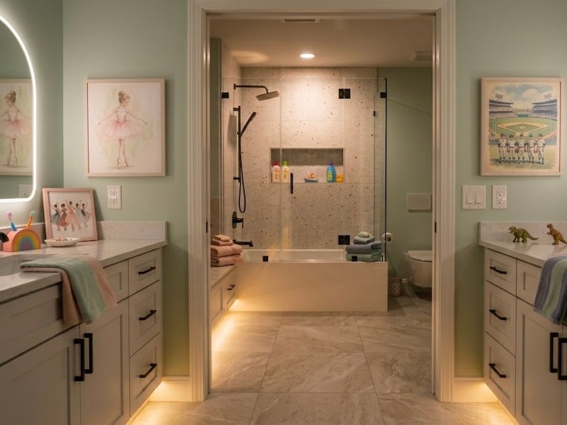 Designing A Kids Bathroom That Grows With Your Family - Choosing A Layout That Fits Your Family - Building In Safety Around Water