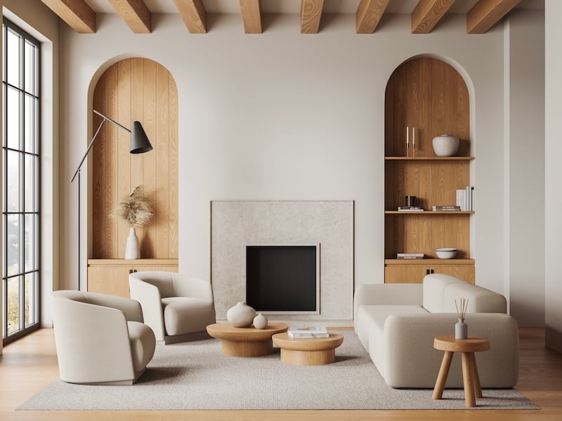 Fireplace Design Ideas For Custom Homes and Major Remodels - Stone and Wood Fireplace Surrounds