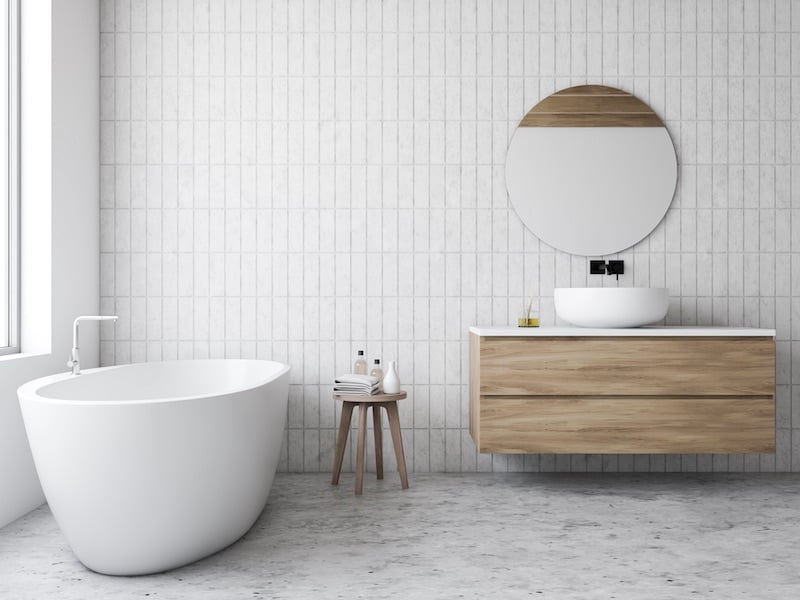 Hottest New Trends In Bathroom Fixtures - Natural Wood-Grain Look