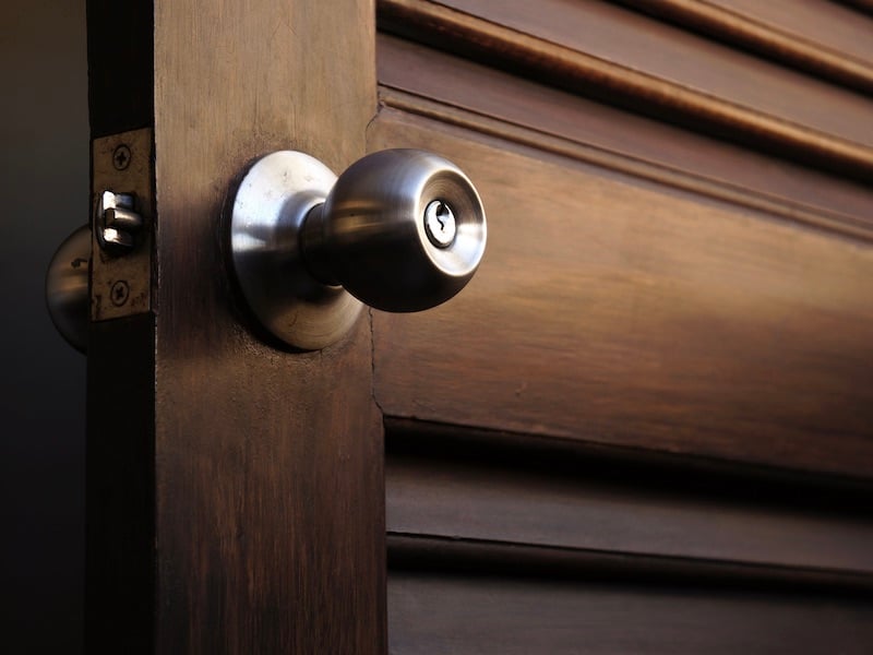 How To Choose The Right Entry Hardware For Your Exterior Doors - Knob with Lock