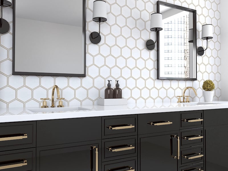 The Newest Trends In Bathroom Tile Design - Geometric