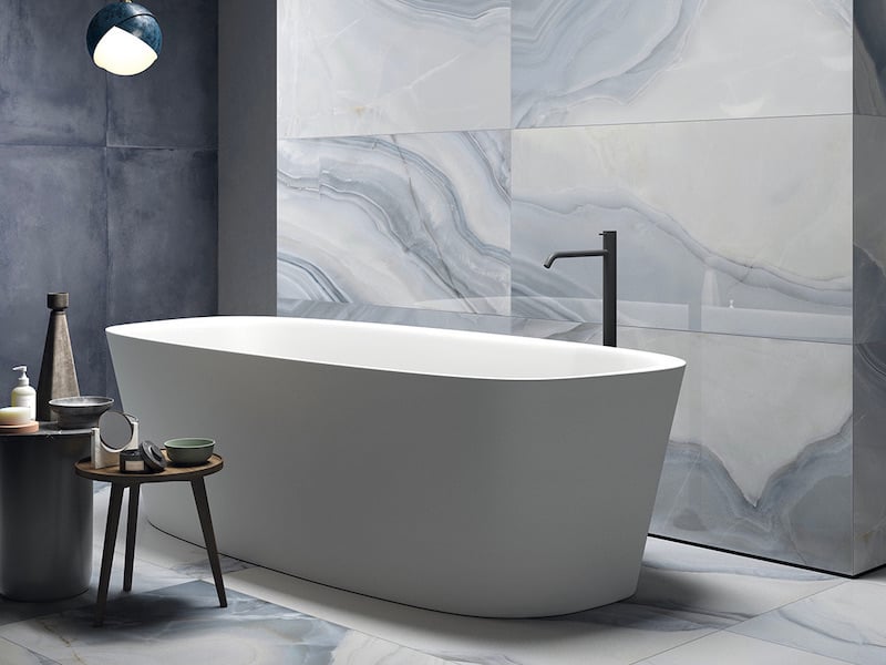 The Newest Trends In Bathroom Tile Design - Large Format Porcelain