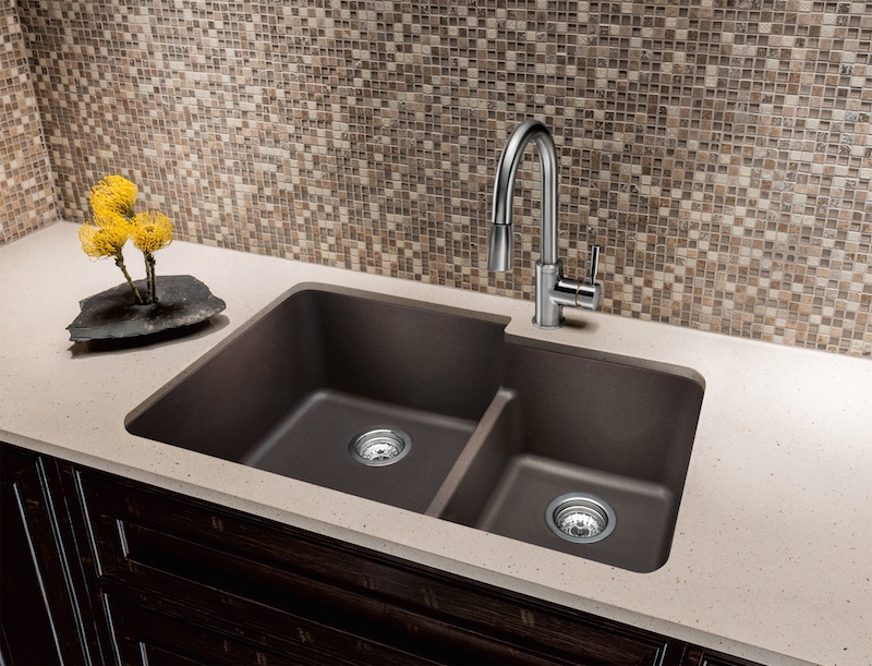 kitchen sink types materials